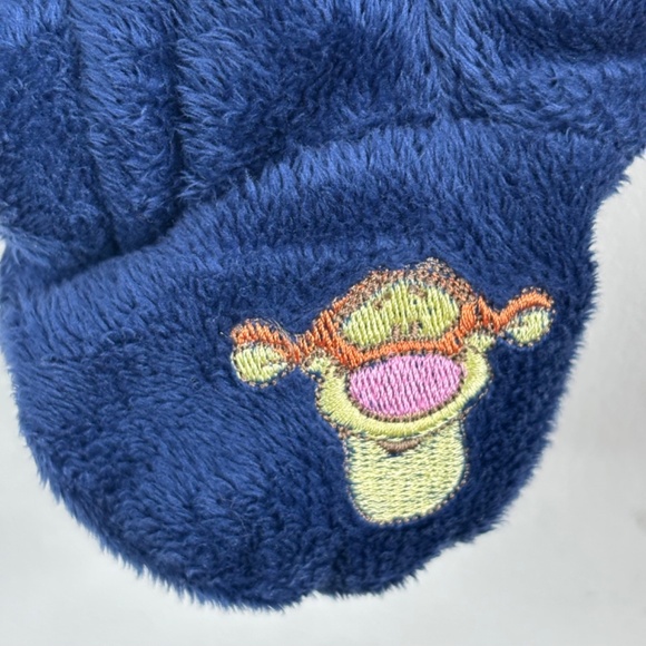 Disney Winnie the Pooh Embroidered Baby Bunting 3M Tigger Hood Ears Velour Plush - Picture 5 of 14